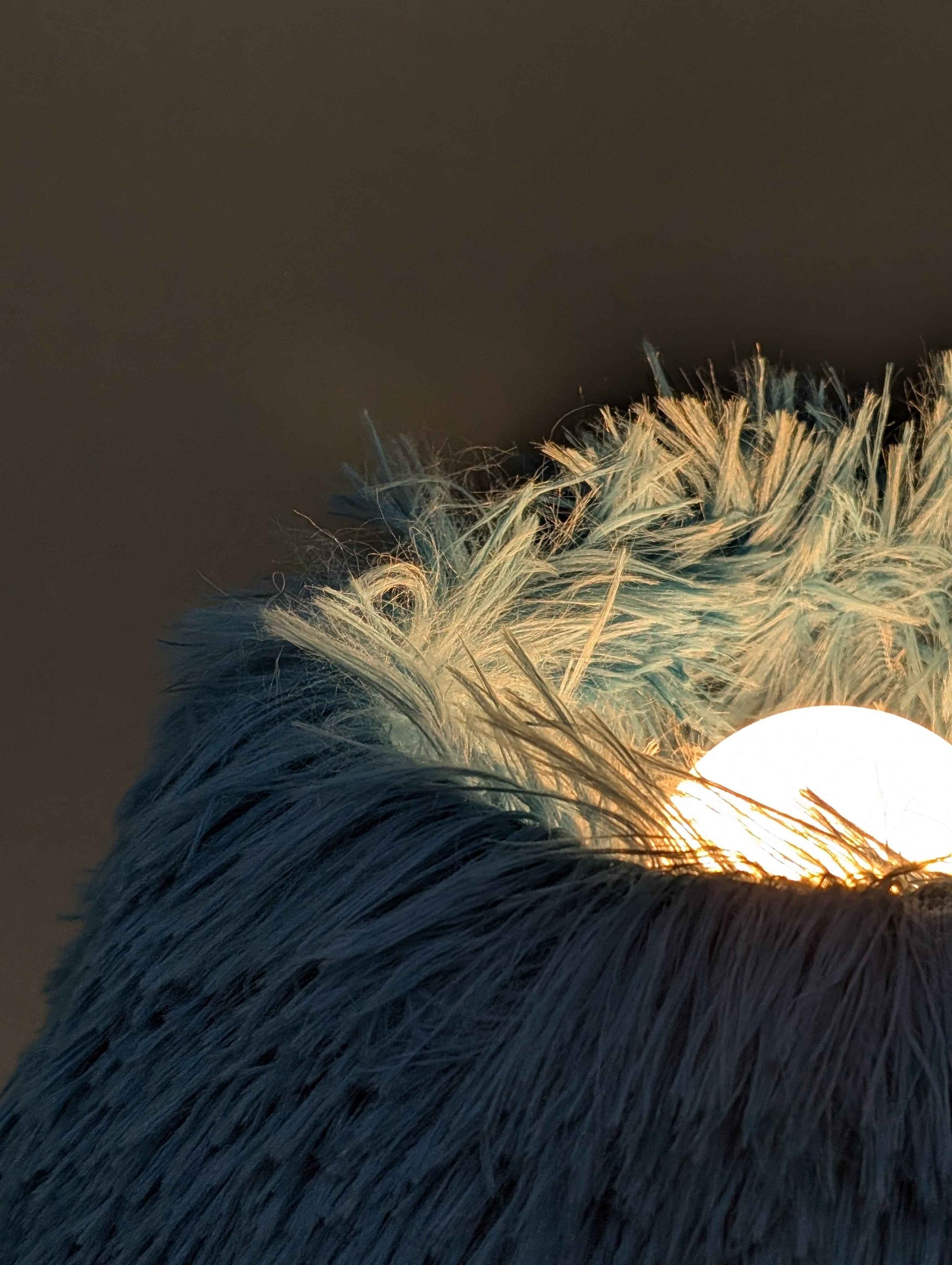 Cookie table lamp styled in a home interior setting